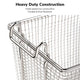 WeChef Commercial Deep Fryer Baskets 2ct/pk 13x6x6 Blue