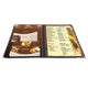 WeChef Menu Covers Pack(30ct) 4-View Plastic 8.5x14