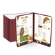 WeChef Menu Covers Pack(30ct) 4-View Plastic 8.5x14