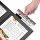 WeChef LED Menu Cover Pack(4ct) 2-Holder PU Leather 8.5x11in