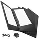 WeChef LED Menu Cover Pack(4ct) 2-Holder PU Leather 8.5x14in