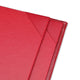 WeChef Menu Covers Pack(10ct) 4-Holder PU Leather 8.5x11, Red