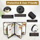 WeChef Menu Covers Pack(10ct) 4-Holder PU Leather & Plastic 8.5x11
