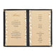 WeChef Menu Covers Pack(10ct) 5-Holder PU Leather & Plastic 8.5x14