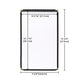 WeChef Menu Covers Pack(30ct) 2-View Plastic PU Leather Trim 8.5x14in