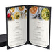 WeChef Menu Covers Pack(5ct) 2-Holder PU Leather 8.5x14