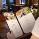 WeChef Menu Covers Pack(5ct) 2-Holder PU Leather 8.5x14