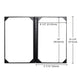 WeChef Menu Covers Pack(5ct) 6-Holder PU Leather 8.5x14