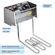 WeChef Commercial Deep Fryer 24L Dual Baskets 110V 5000W