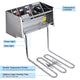 WeChef Commercial Deep Fryer 24L Dual Baskets 110V 5000W