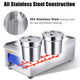 WeChef Food Warmer Soups Chili Steam Warmer 2-Pot