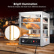 WeChef Commercial Pizza Food Warmer Countertop Display 3 Tier 15x15x20