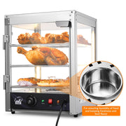 WeChef Commercial Pizza Food Warmer Countertop Display 3 Tier 15x15x20