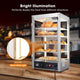 WeChef Commercial Pizza Food Warmer Countertop Display 5 Tier 15x15x28