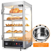 WeChef Commercial Pizza Food Warmer Countertop Display 5 Tier 15x15x28