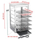 WeChef Commercial Pizza Food Warmer Countertop Display 5 Tier 15x15x28