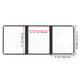 WeChef Menu Covers Pack(30ct) 6-View Plastic 8.5x11 Triple-Fold