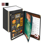 WeChef Menu Covers Pack(30ct) 6-View Plastic 8.5x11