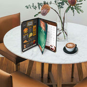 WeChef Menu Covers Pack(30ct) 6-View Plastic 8.5x14