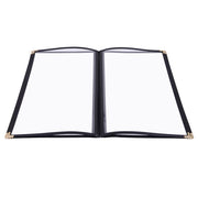 WeChef Menu Covers Pack(40ct) 8-View Plastic 8.5x14