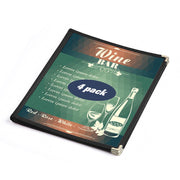 WeChef Menu Covers Pack(4ct) 8-View Plastic 8.5x11