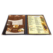 WeChef Menu Covers Pack(60ct) 4-View Plastic 8.5x14