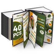 WeChef Menu Covers Pack(40ct) 10-View Plastic 8.5x11