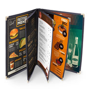 WeChef Menu Covers Pack(20ct) 10-View Plastic 8.5x14