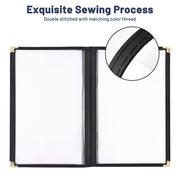 WeChef Menu Covers Pack(20ct) 10-View Plastic 8.5x14
