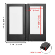 WeChef LED Menu Cover Pack(4ct) 2-Holder PU Leather 5.5x11in