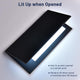 WeChef LED Menu Cover Pack(4ct) 2-Holder PU Leather 5.5x11in