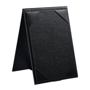 WeChef Table Tent Menu Holder Pack(10ct) PU Leather 4x6