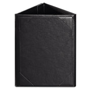 WeChef Table Tent Menu Holder Pack(10ct) 3-Side PU Leather 5x7