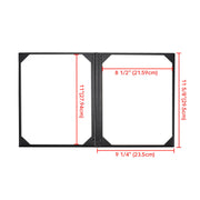 WeChef Menu Covers Pack(5ct) 2-Holder PU Leather 8.5x11