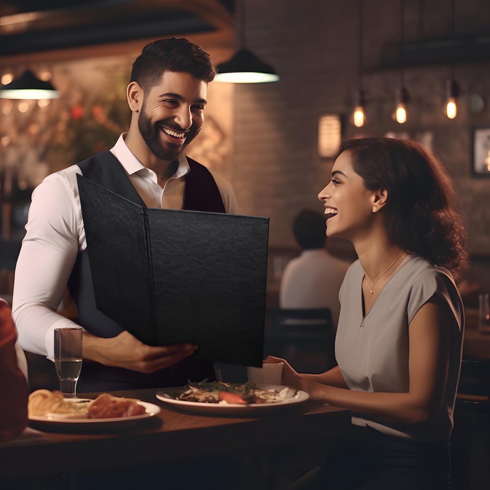 WeChef Copri Menù Atossico Caffè Ristorante Club Pieghevole Stile - Foto 9