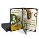 WeChef Menu Covers Pack(5ct) 4-Holder PU Leather 8.5x14