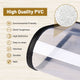WeChef Menu Covers Pack(30ct) 2-View Plastic PU Leather Trim 8.5x11in