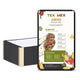 WeChef Menu Covers Pack(30ct) 2-View Plastic PU Leather Trim 8.5x14in