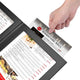 WeChef LED Menu Cover 2-Holder PU Leather 5.5x7in