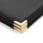 WeChef Menu Covers Pack(10ct) 5-Holder PU Leather & Plastic 8.5x14