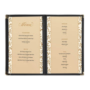 WeChef Menu Covers Pack(10ct) 5-Holder PU Leather & Plastic 8.5x14
