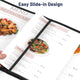 WeChef Menu Covers Pack(30ct) 4-View Plastic 8.5x11