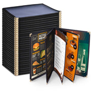 WeChef Menu Covers Pack(30ct) 10-View Plastic 8.5x11