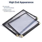 WeChef Menu Covers Pack(30ct) 10-View Plastic 8.5x11