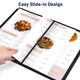 WeChef Menu Covers Pack(30ct) 14-View Plastic 8.5x14