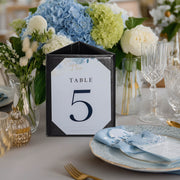 WeChef Table Tent Menu Holder Pack(5ct) 3-Side PU Leather 5x7