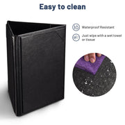 WeChef Table Tent Menu Holder Pack(5ct) 3-Side PU Leather 5x7