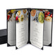 WeChef Menu Covers Pack(5ct) 6-Holder PU Leather 8.5x14
