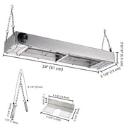 WeChef 24in Food Warmer Overhead Heater 900W