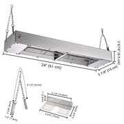 WeChef 24in Food Warmer Overhead Heater 900W